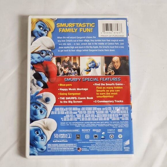 The Smurfs (DVD, Columbia Pictures) - Picture 3 of 3